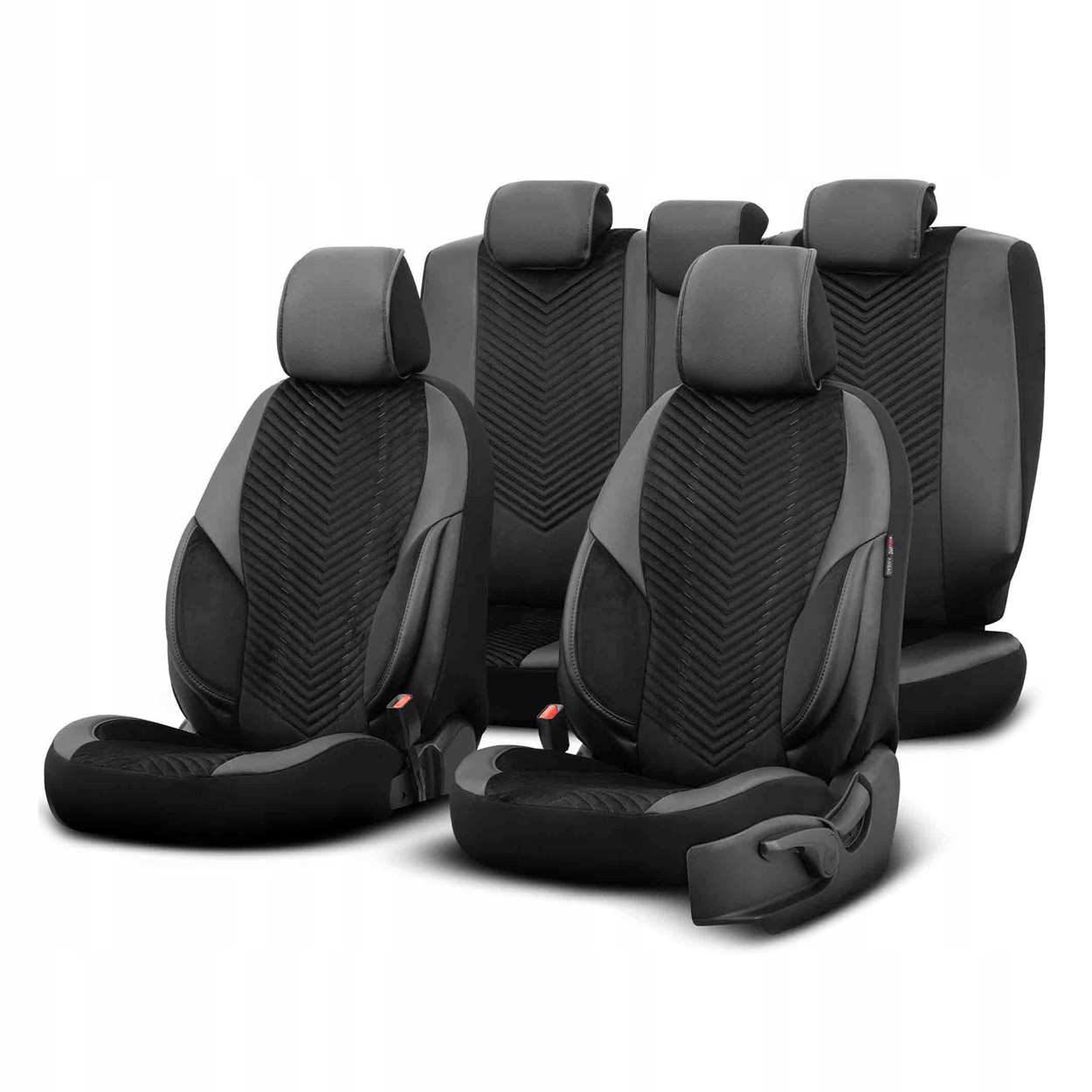 Komplet poťahov na autosedačky Otom Advanced 204 Black Babyface
