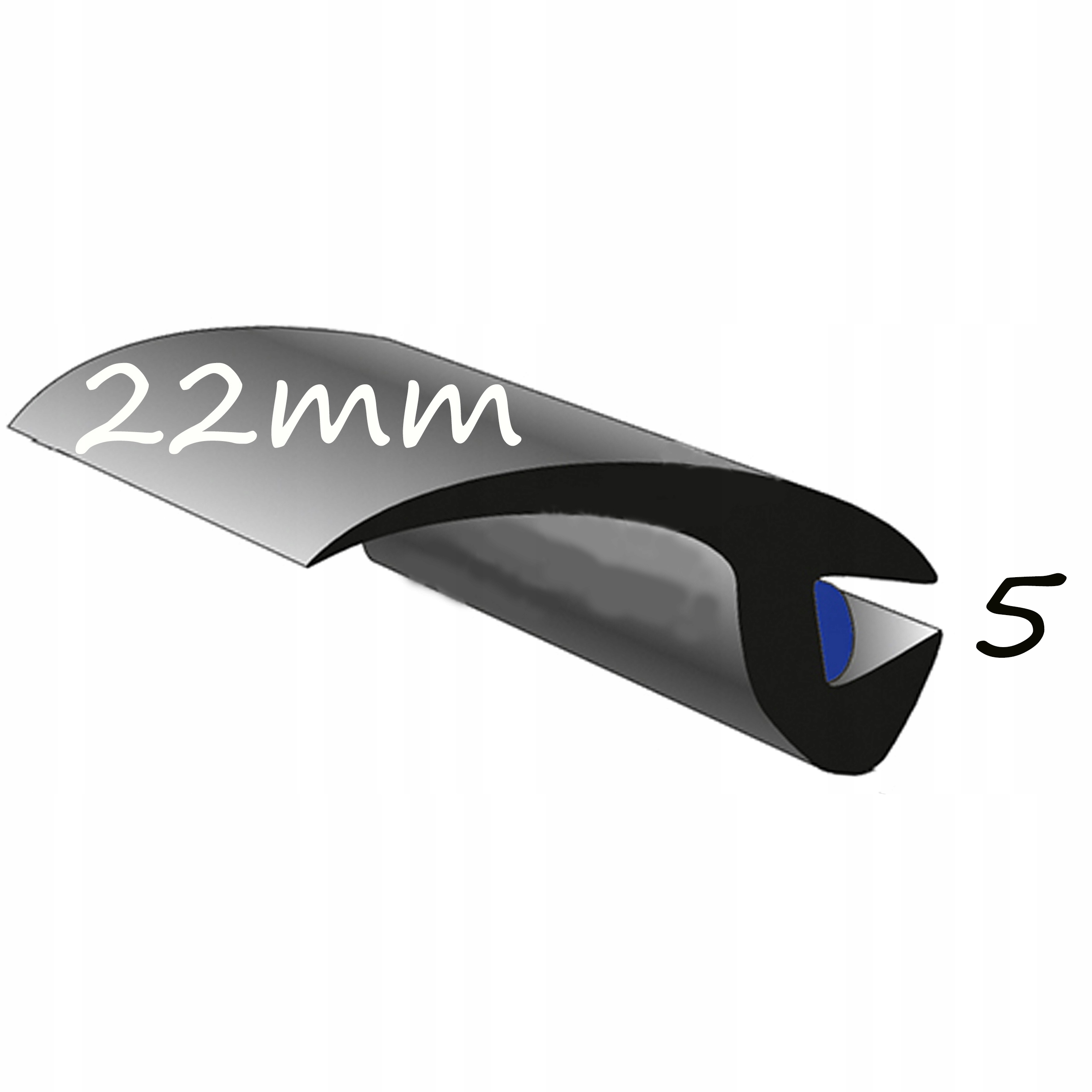 

Uszczelka szyby przedniej uniwersalna 22 X 5 mm