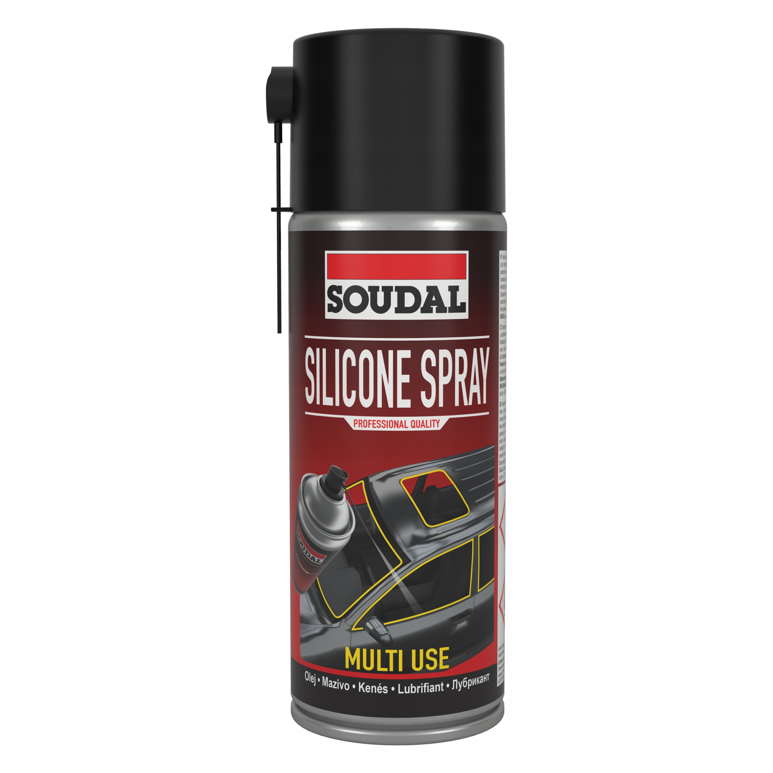 Smar silikonowy Soudal Silicone Spray 400ml do bieżni uszczelek zawiasów