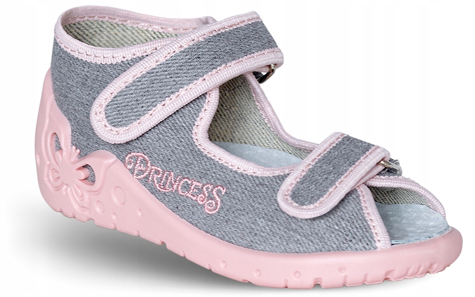 ZETPOL detské papuče Oliwia Sivá Princess 27