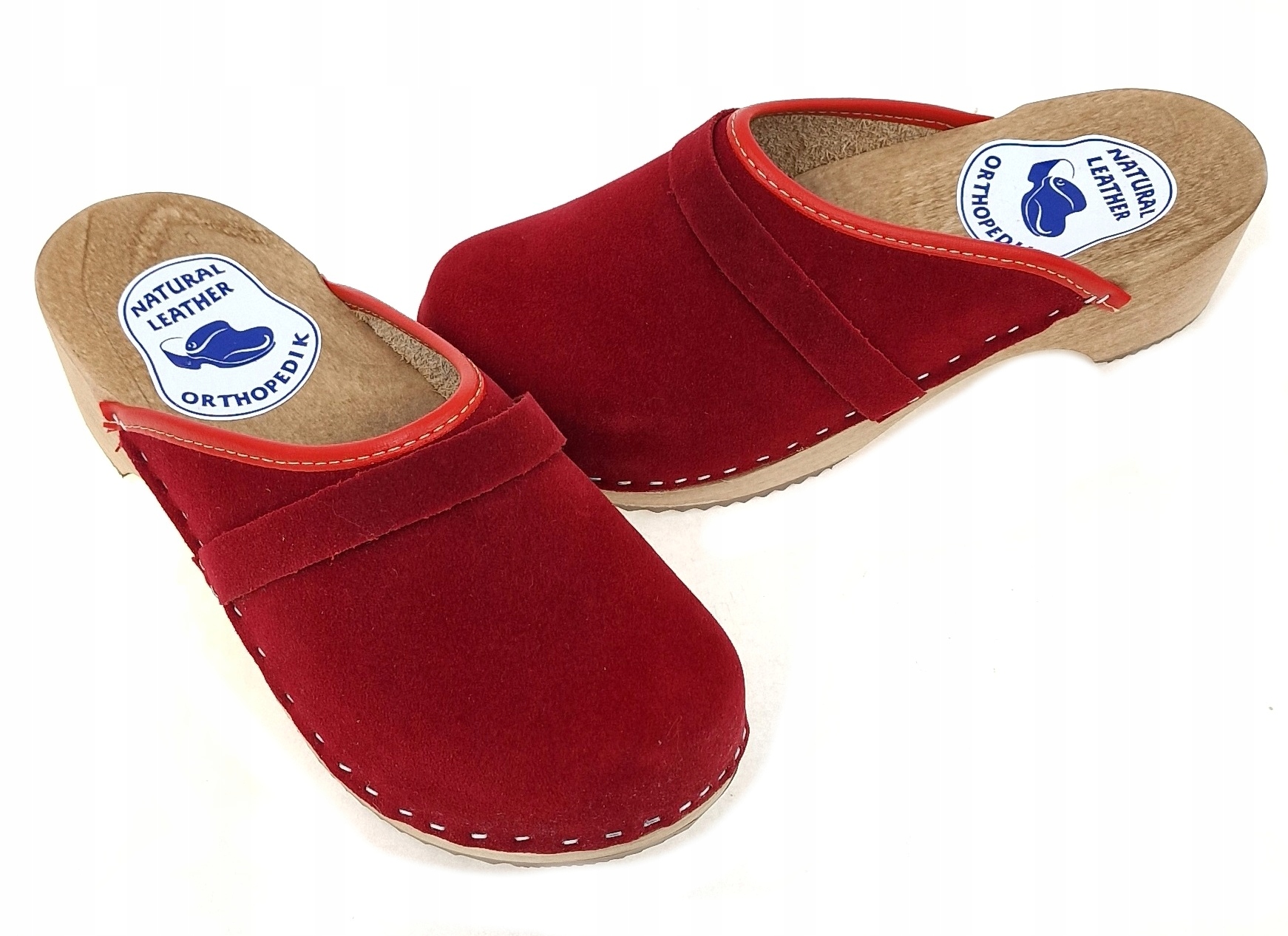 Drewniaki Damskie Zamszowe Chodaki Medyczne *40* Rozmiar 40