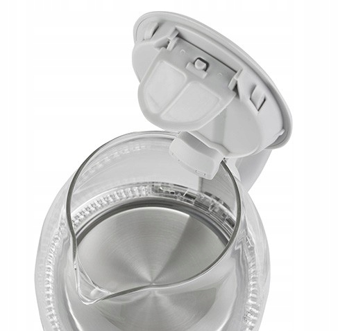 CZAJNIK ELEKTRYCZNY SZKLANY PODŚWIETLANY BLUE LED MAŁY 1L do DOMU BIURA Moc 1100 W