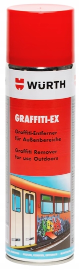 Wurth Środek Zmywacz Do Usuwania Graffiti Ex Usuwa Farby Na Zewnątrz 500ML
