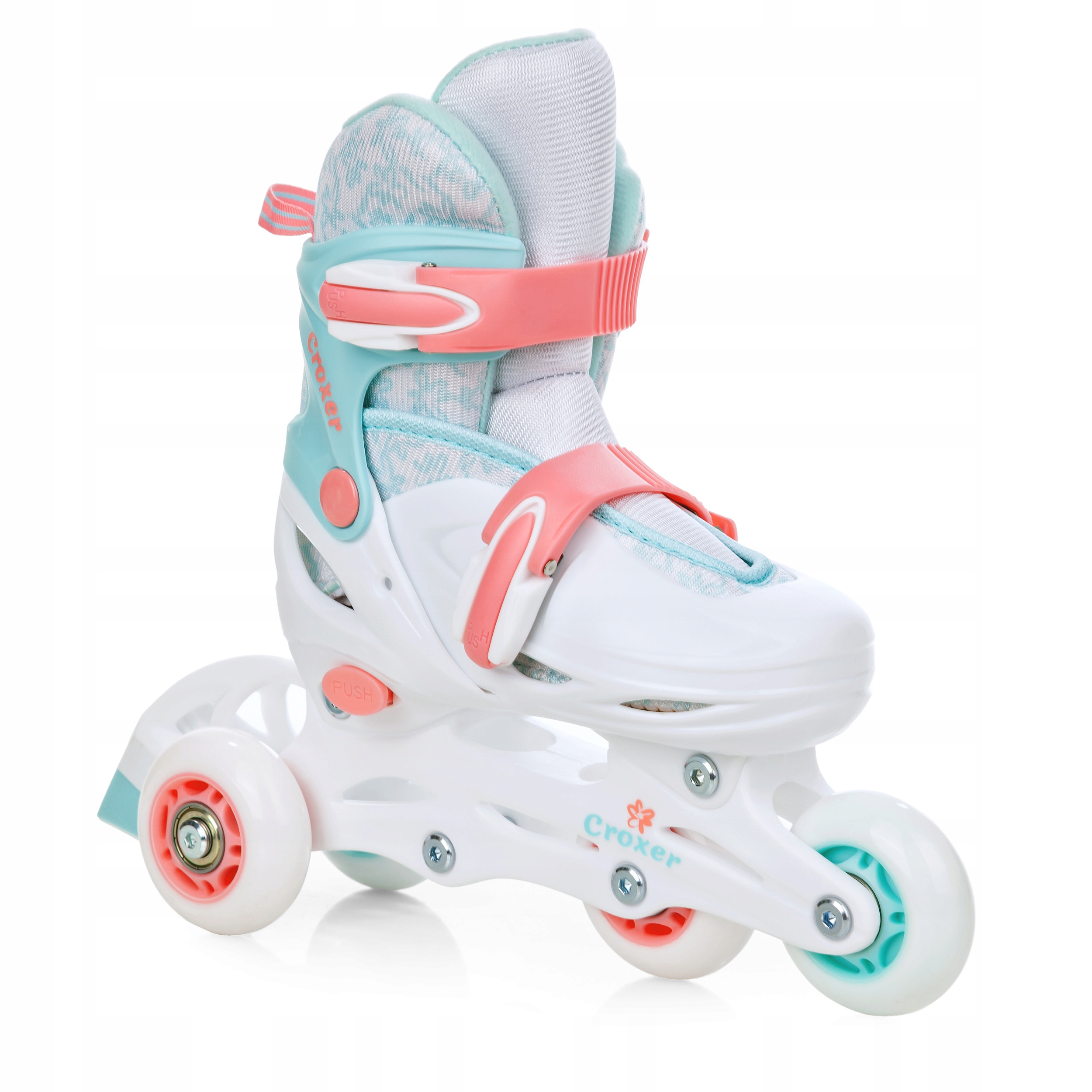 Rolki-Wrotki Regulowane 3w1 Croxer Inez 34-37 LED Model Inez