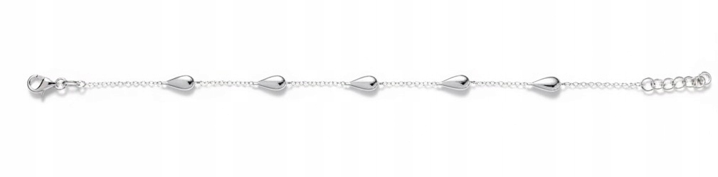 Dámský stříbrný náramek kapky stříbro o ryzosti 925 nastavitelný