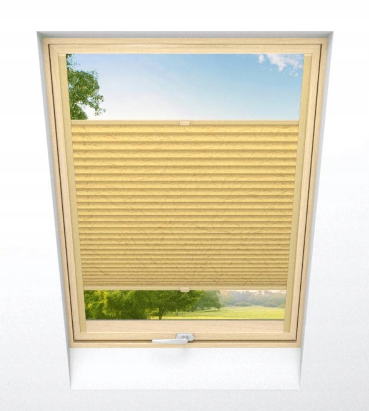 Plisovaná střešní roleta 70 x 100 cm Různé Barvy