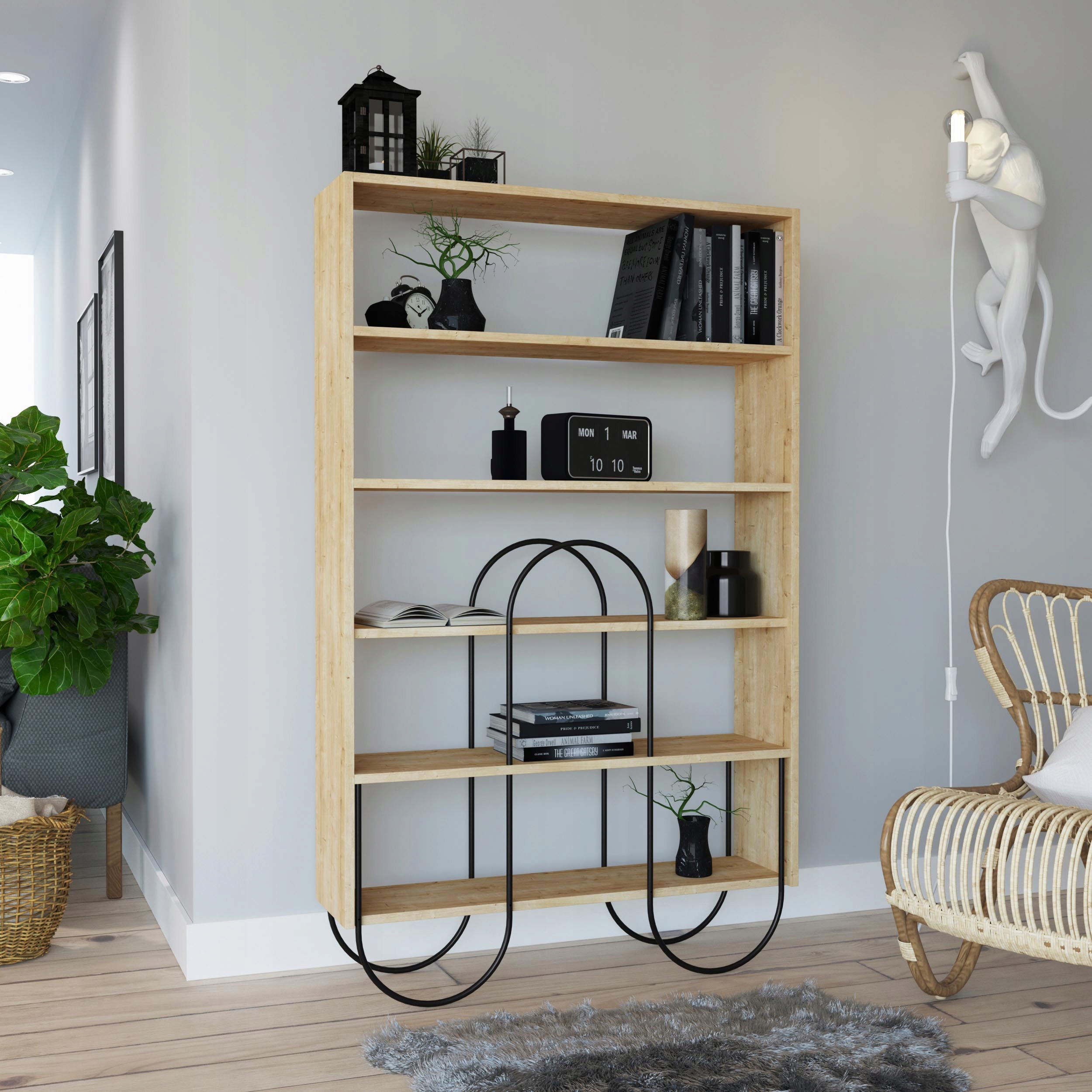 Szafka Półka stojąca NORFOLK dębowa Marka inna