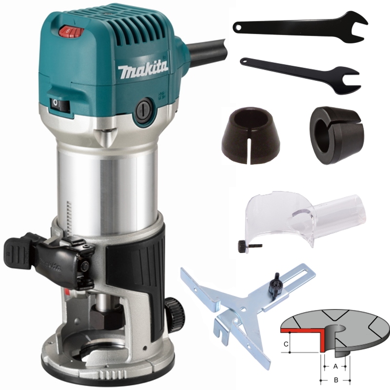 

Makita Frezarko Wycinarka RT0702C 710 W