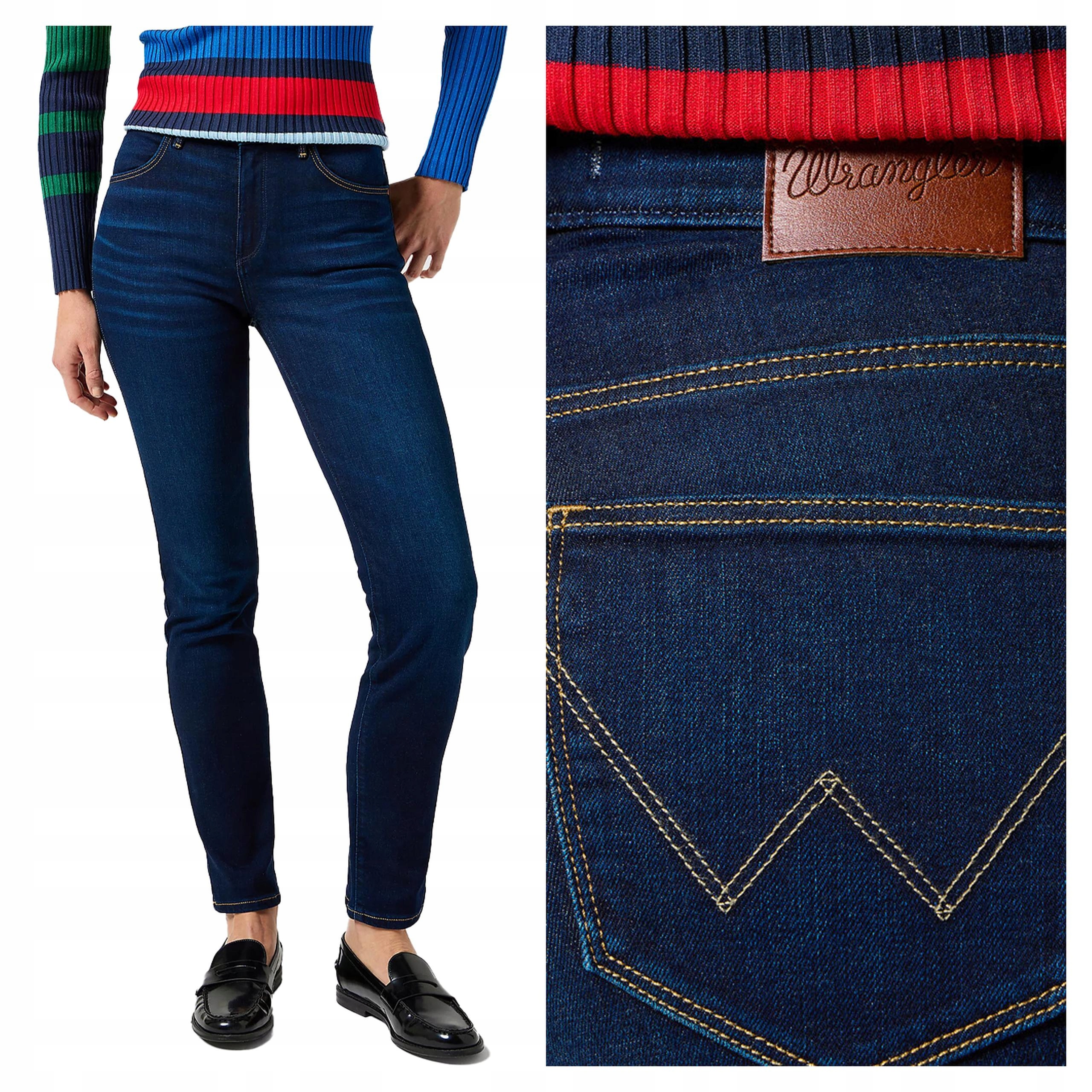 Wrangler Slim W28 L32 Dámské džínové kalhoty džíny Přiléhavé