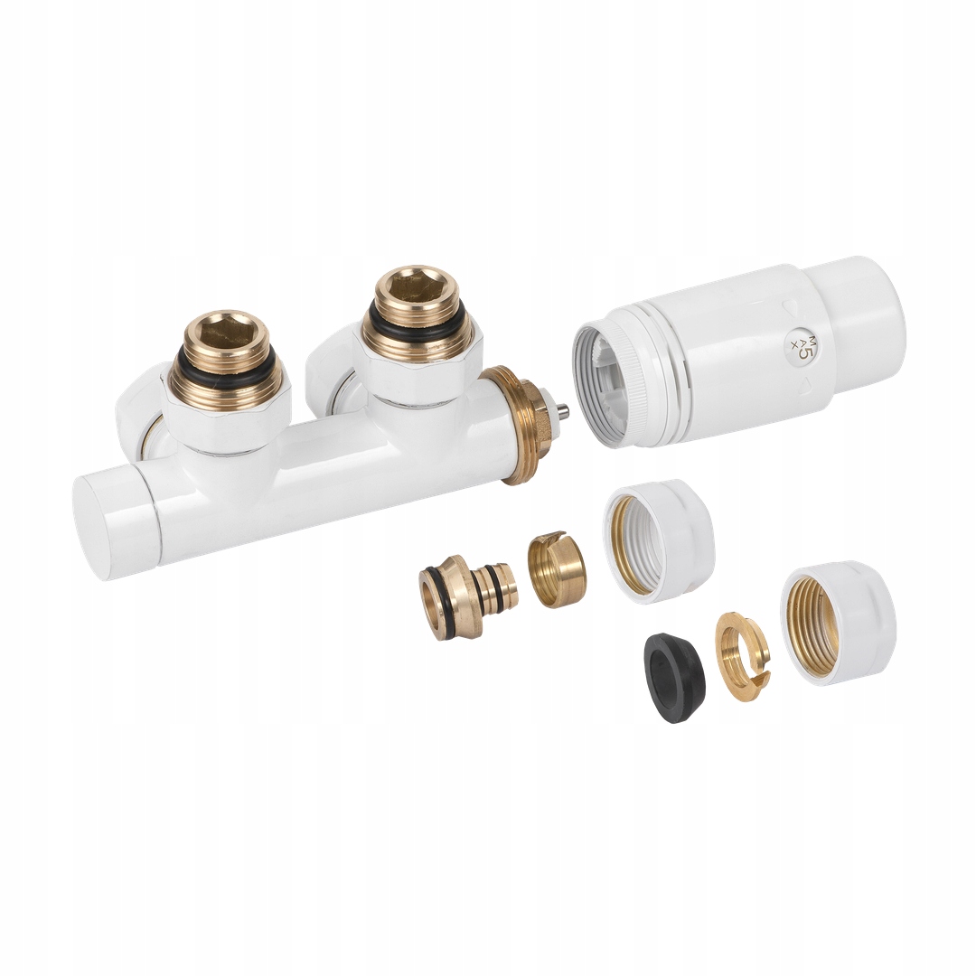 Duoplex zestaw do dolnego podłączenia 50mm pex miedź Rodzaj zestaw termostatyczny kątowy