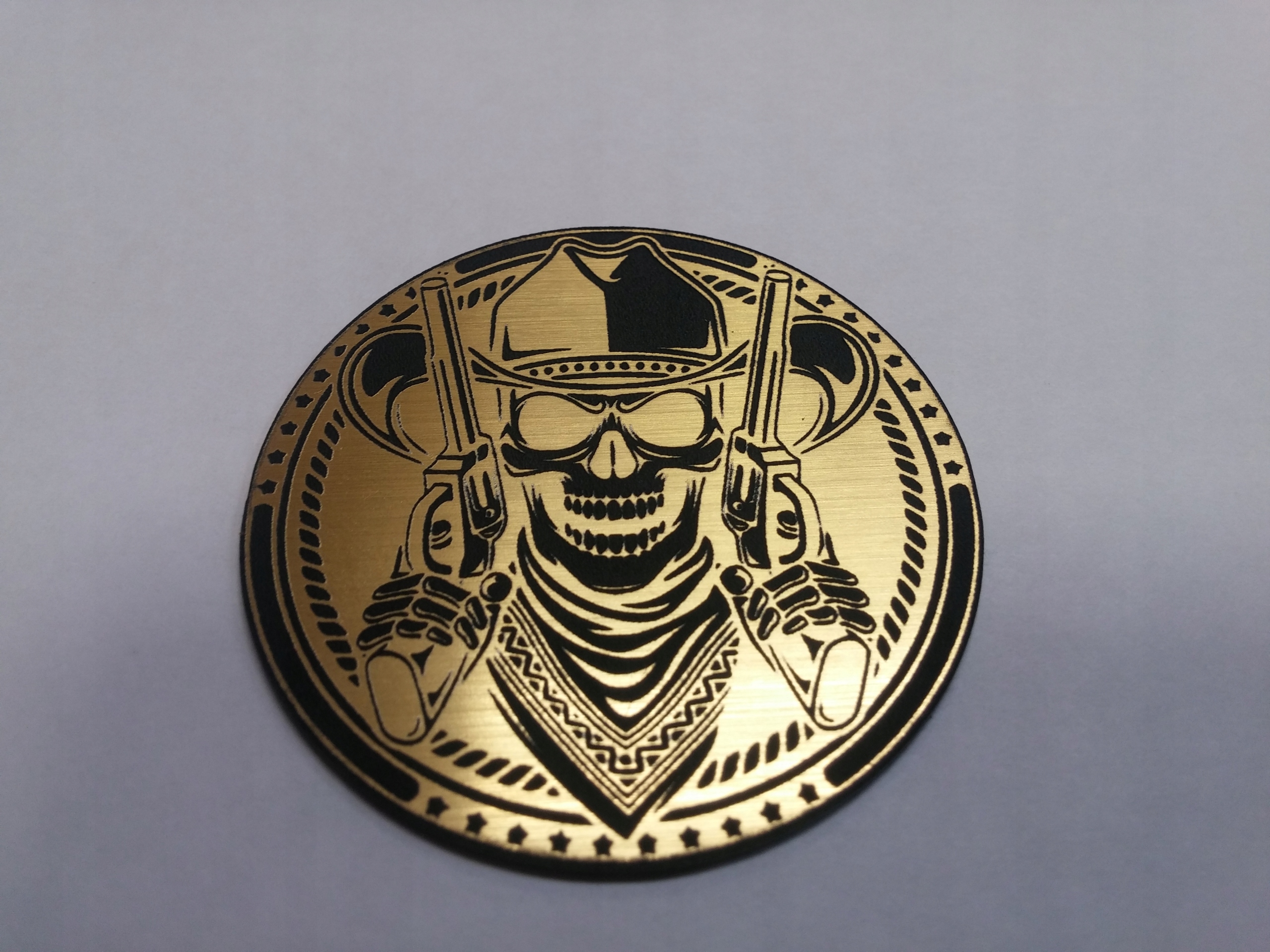 

Czacha Skull Cowboy 50 mm *złota