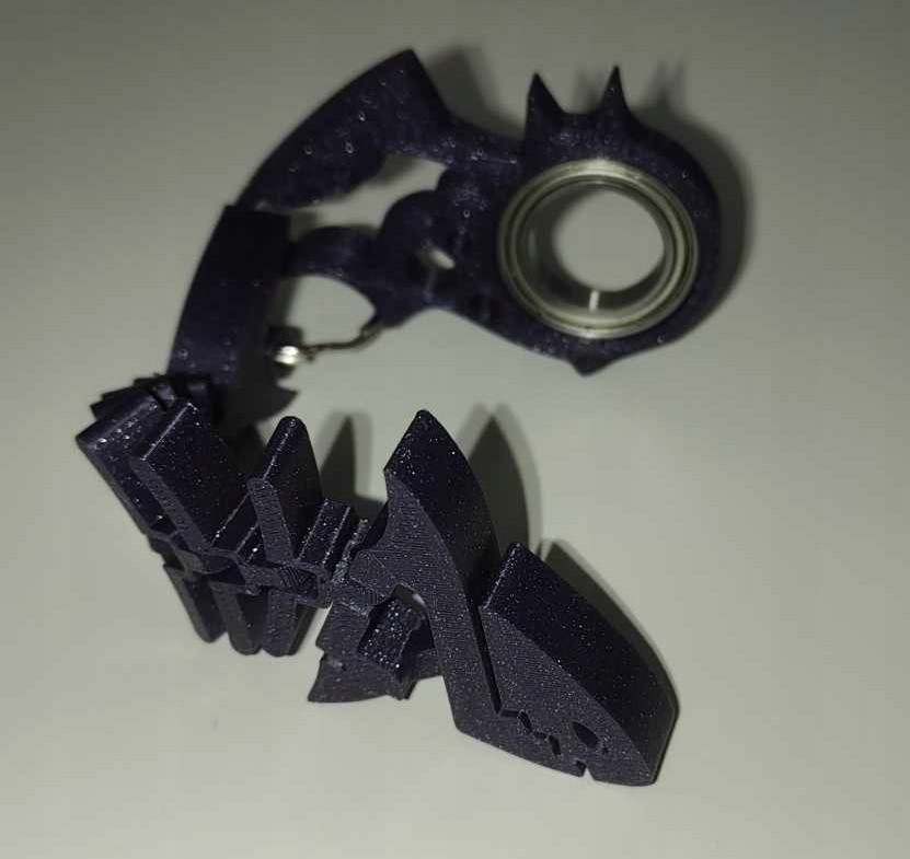Keyspinner Keyrambit + Rekinek, Nowy wzór! BAT! TikTok, od DreamsFactory3D Rodzaj Fidget Spinner