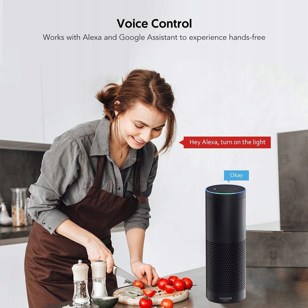 INTELIGENTNY WŁĄCZNIK ŚWIATŁA STEROWANIE GŁOSOWE Kod producenta 7648468