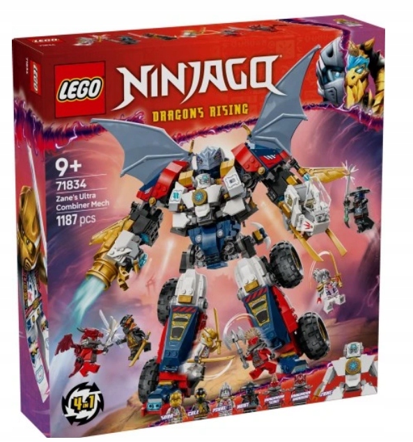 Lego 71834 Ninjago Multifunkční Ultramech Zane