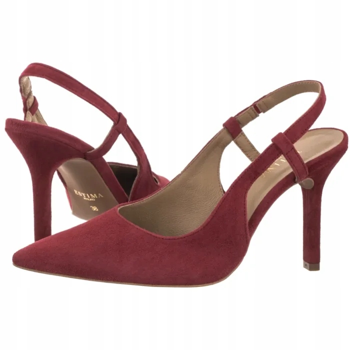 Dámské boty na podpatku Ryłko 9UEU7_T5_2TKF Bordové