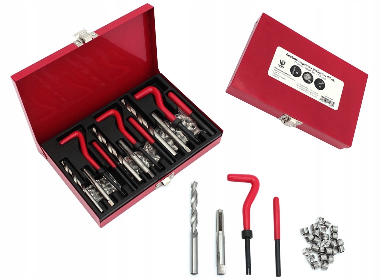 Sada na opravu závitů 88ks M6-M10 ZNG1