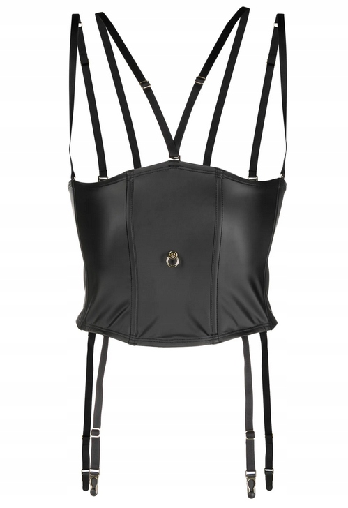 LUKSUSOWY WINYLOWY GORSET MAISON CLOSE 38 40 M L