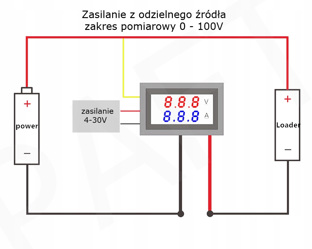 Woltomierz amperomierz watomierz 100V 10A Model M430C