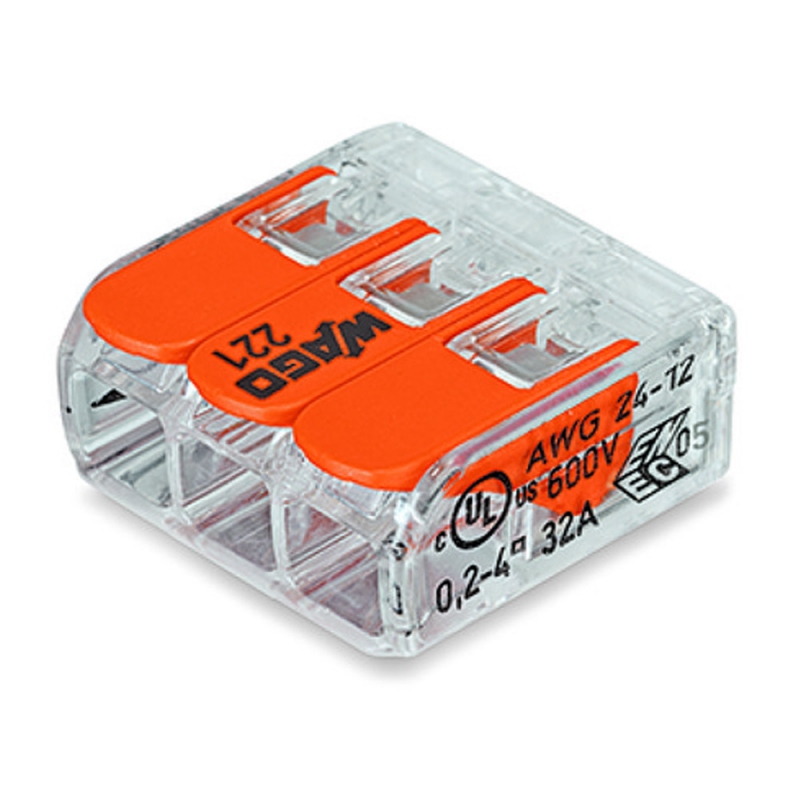 Szybkozłączka Wago 221-413 0,2-4 mm² 3 50 szt.