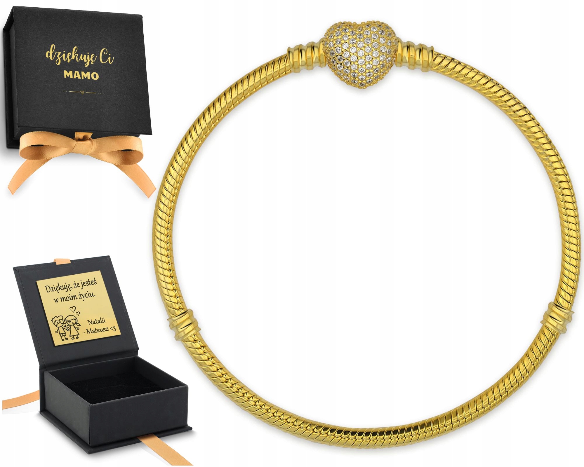 Zlatý Náramek Na Korálky S Kuličkami Základ Stříbro 925 21 CM