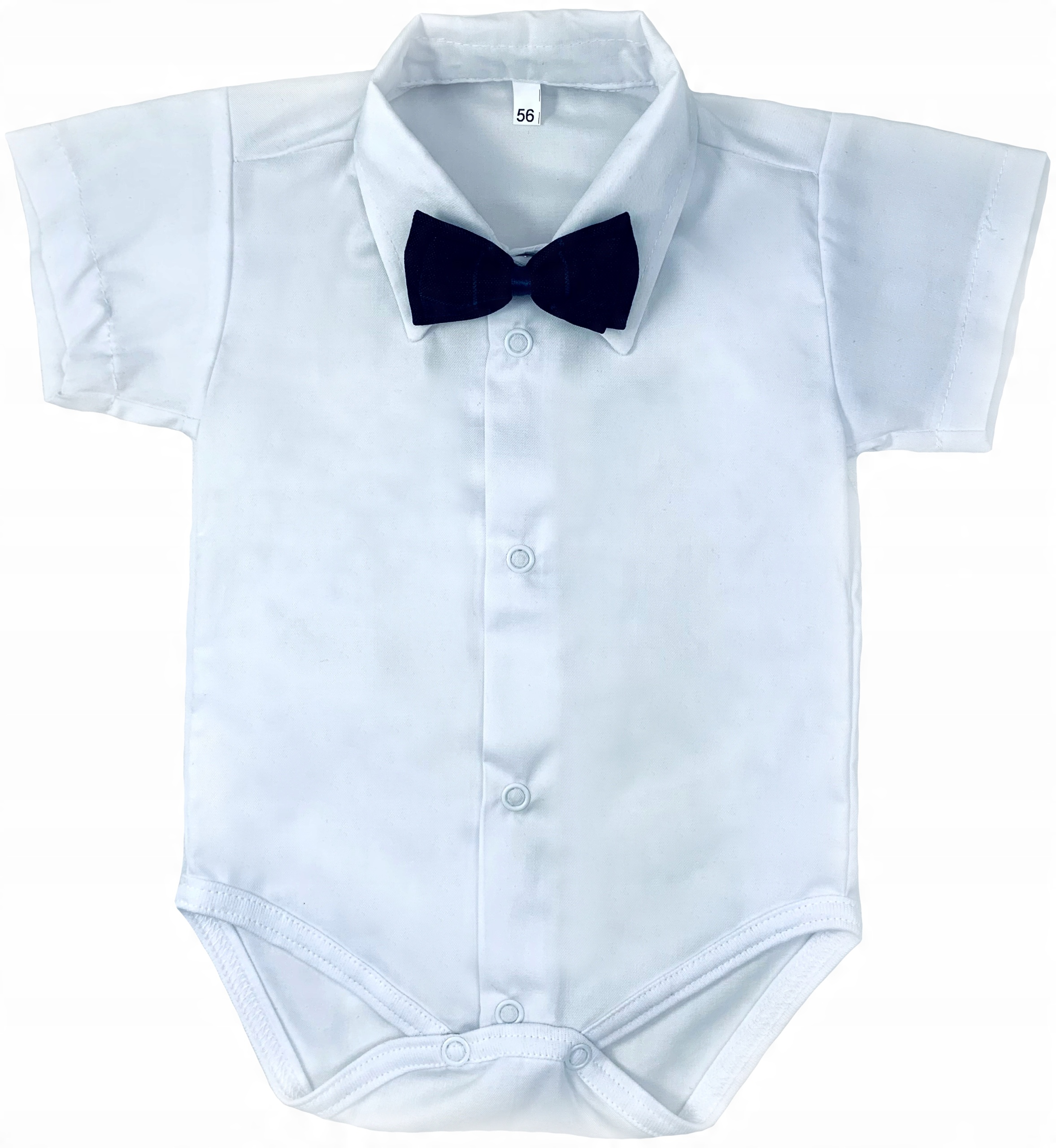 

Koszulobody Muszka białe wizytowe 62 cm Chrzest