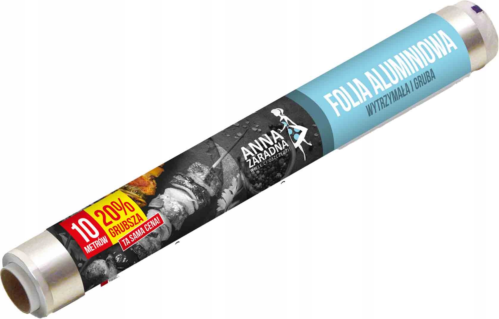 

Folia Aluminiowa 10 m *az* 20% grubsza rolka