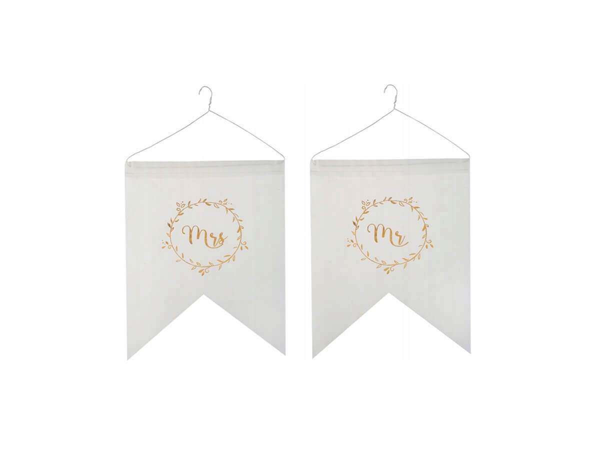

Zawieszki Mr Mrs 30 cm Ślub Wesele Dekoracja