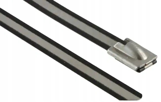 SZEROKIE OPASKI STALOWE POWLEKANE 362X7.9 50SZT Szerokość 7.9 mm