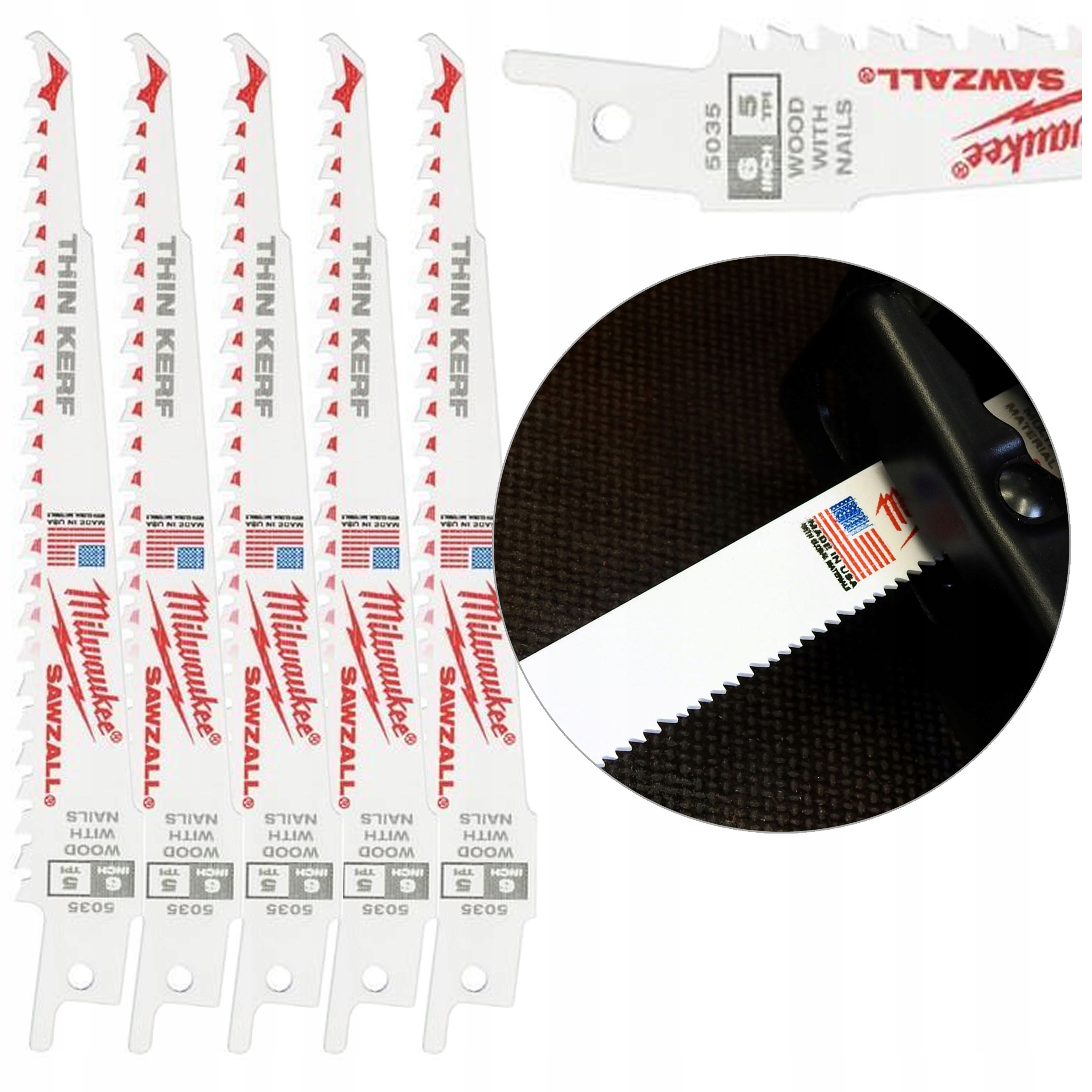 Pilový List pro demoliční práce na dřevěných oknech s hřebíky 150 mm 5 kusů