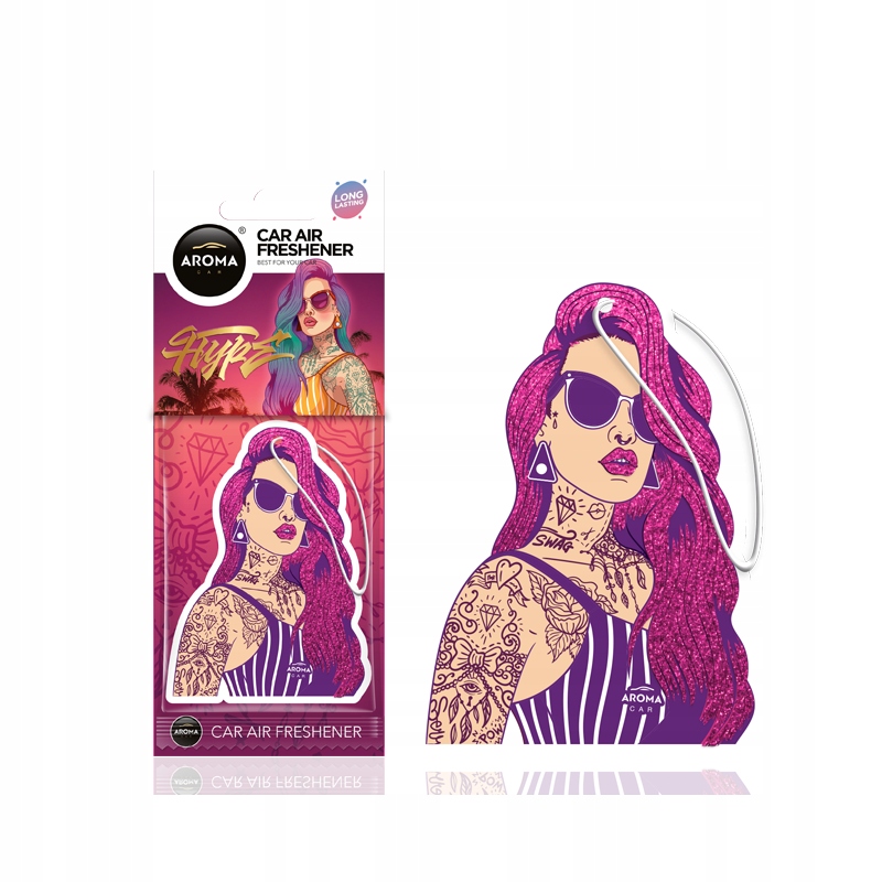 Zapach Do Auta Aroma Hype Girl Pink Hair Glitter