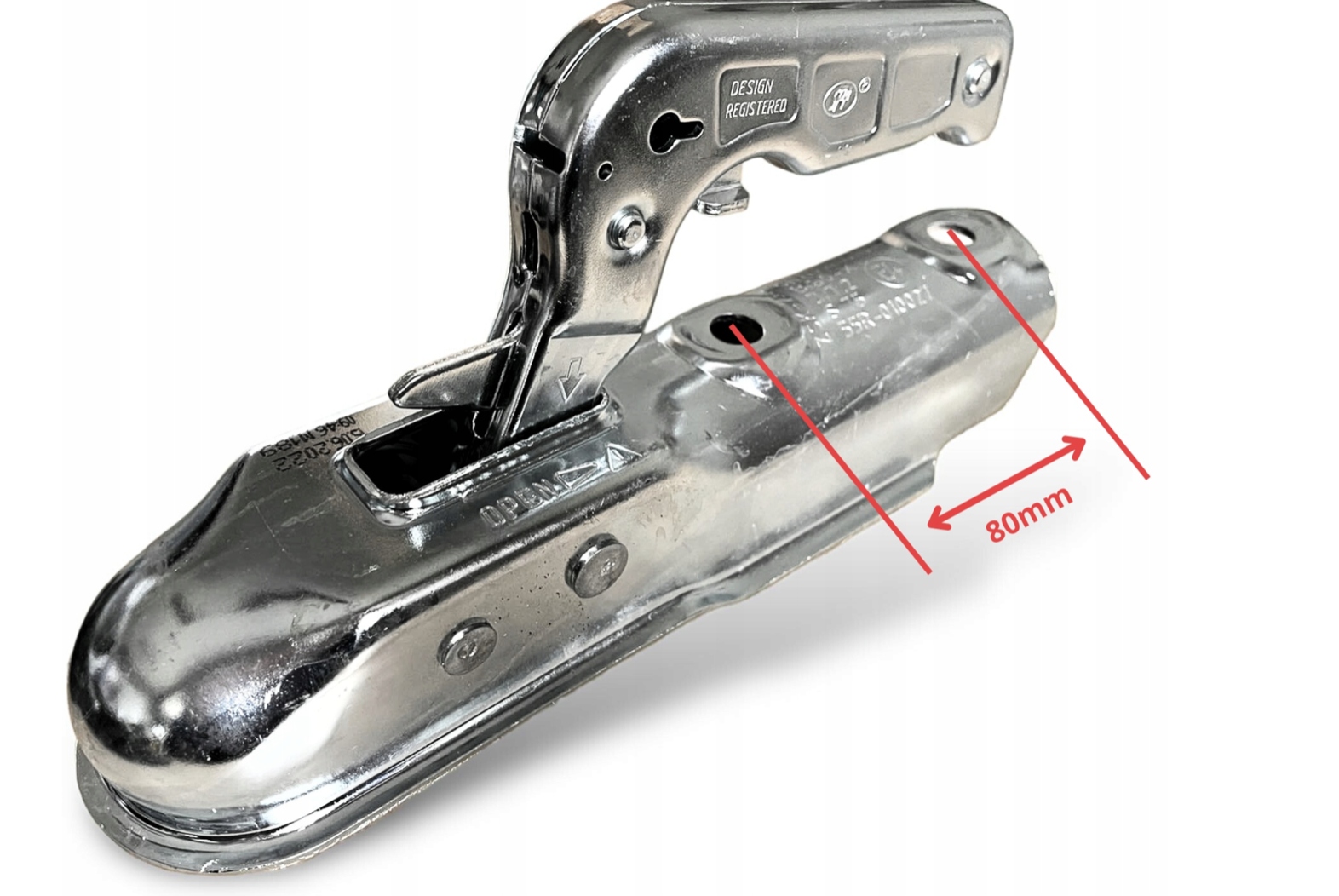 Kulový Závěs Steelpress rozteč 80 mm 750 kg FI50 pro staré přívěsy Niewia