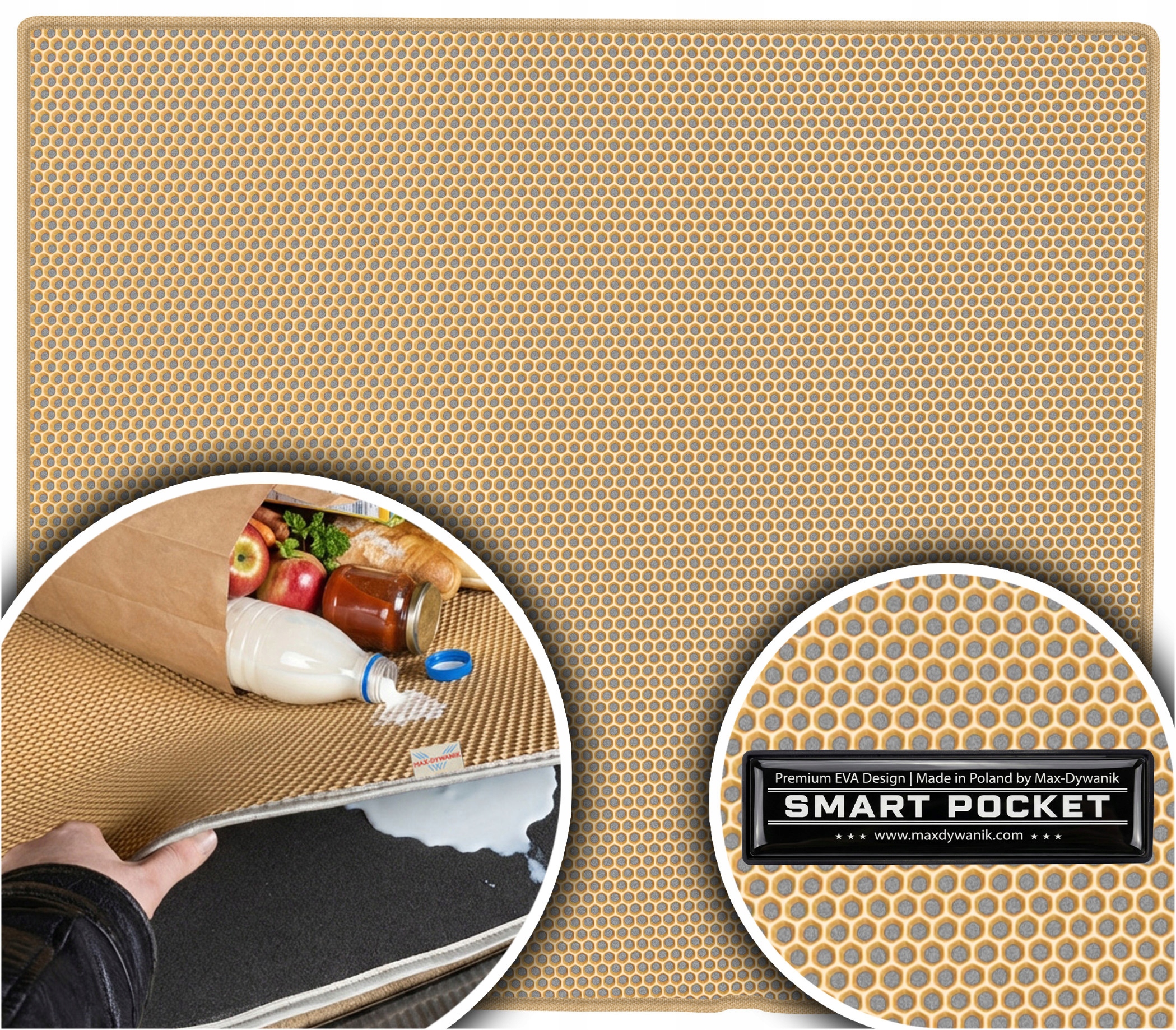 Škoda Roomster Kombivan 2006-2015 Vložka batožinového priestoru Eva Smart Pocket Bežová