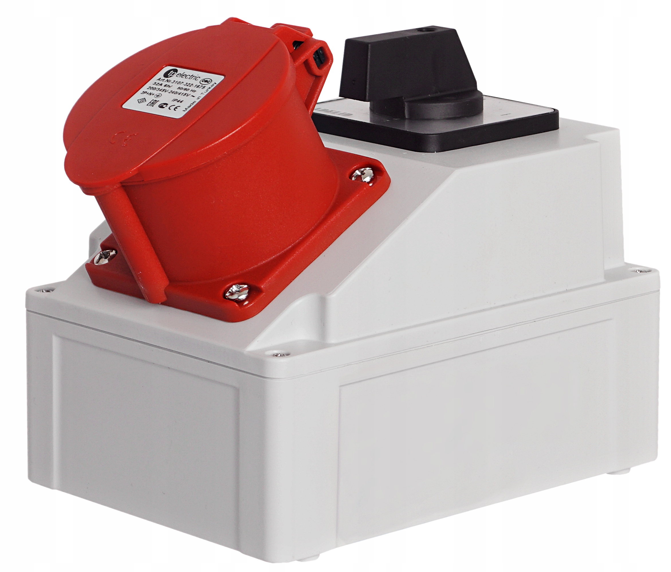 SWITCHGEAR CONSTRUCTION BOX 32A 5P WITH SWITCH 0-1 Rated current 32 A