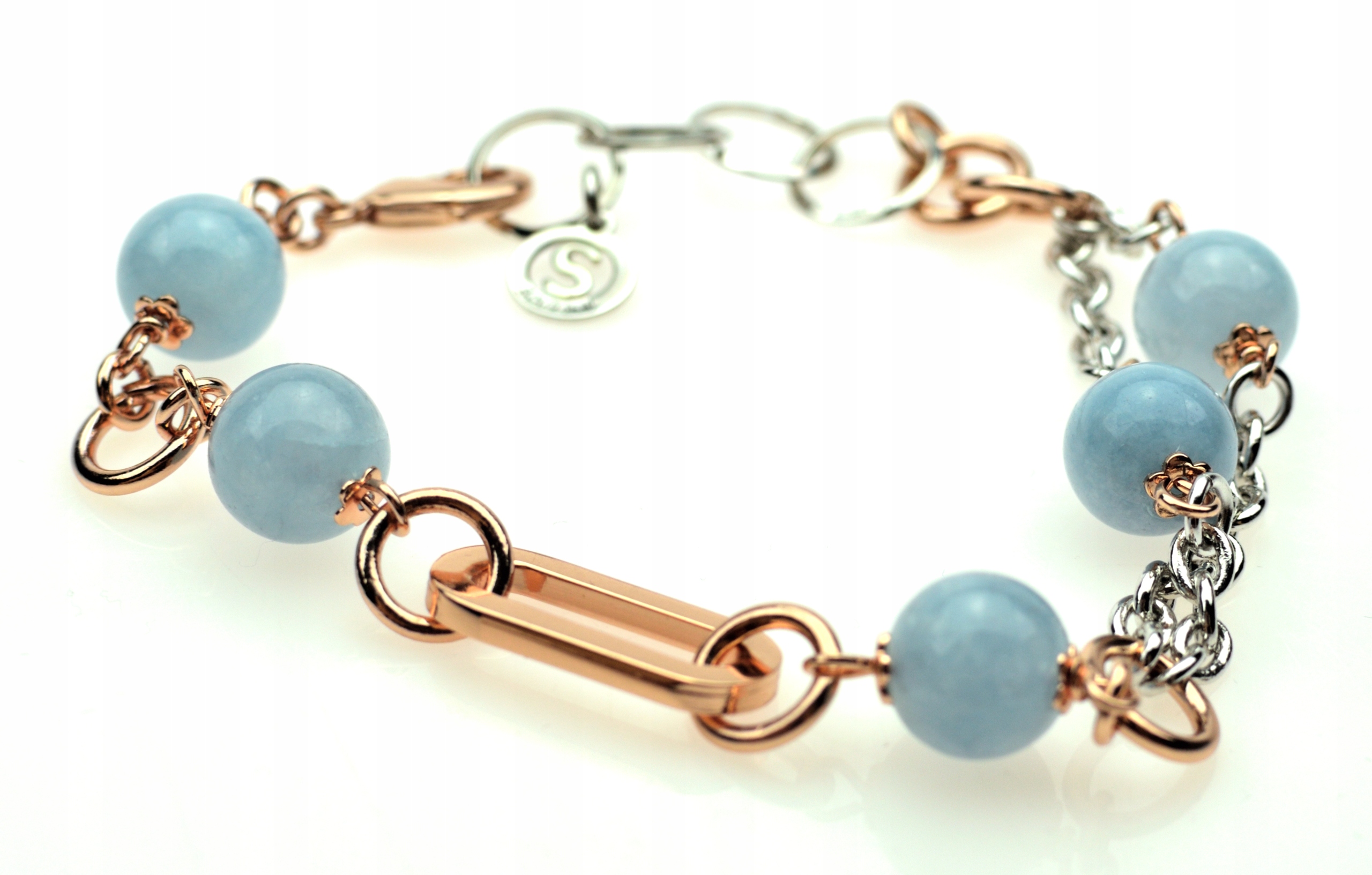 Pozlacený Náramek Mosaz Angelit Svátek Matek Ženy Valentýna