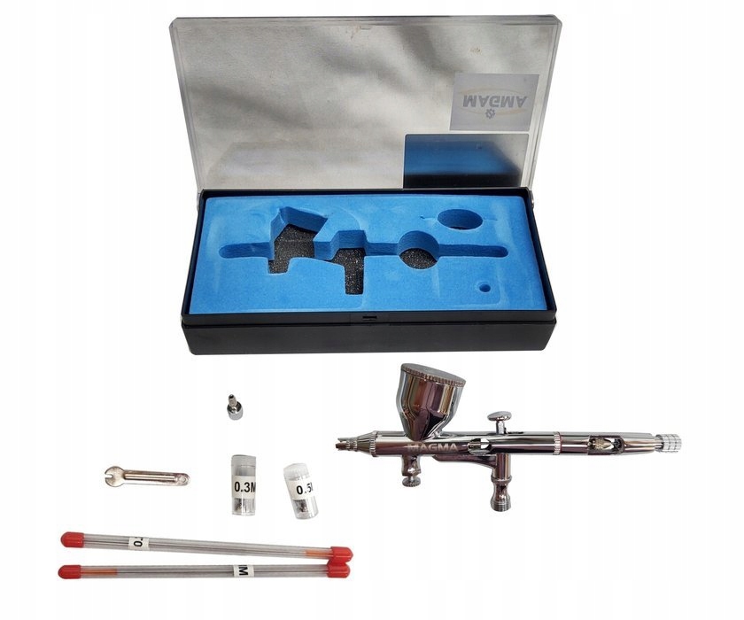 Aerograf pro malování AB-180 3 trysky 0,3 0,2 0,5 mm pistole