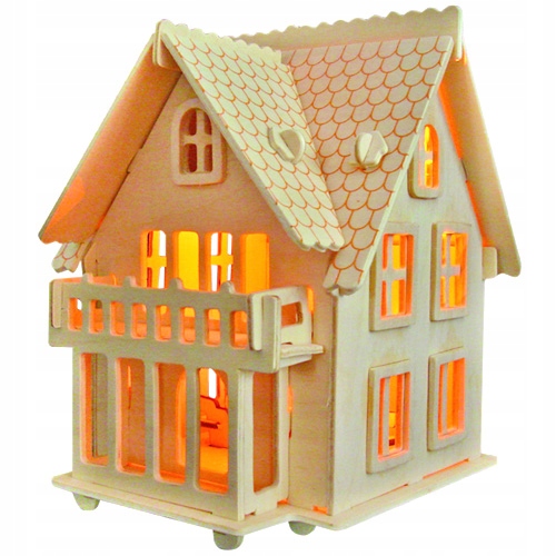 DOMEK DREWNIANY DLA LALEK WILLA I PUZZLE 3D Bohater brak