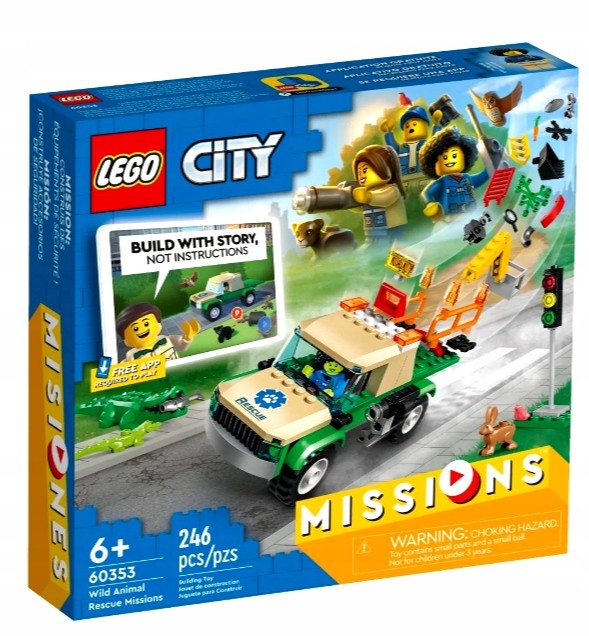 Lego City Mise na záchranu divokých zvířat 60353 Nové