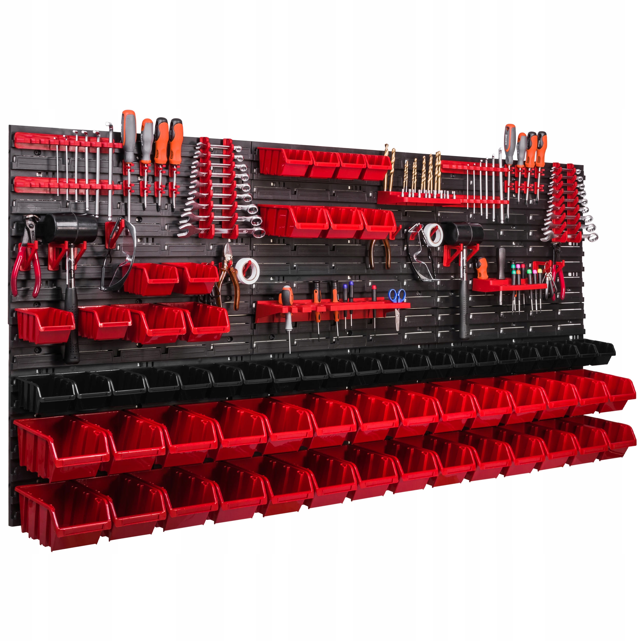 Nástrojová deska 172 x 78 cm, dílenská stěna 63 záchodů, garáž, klíče