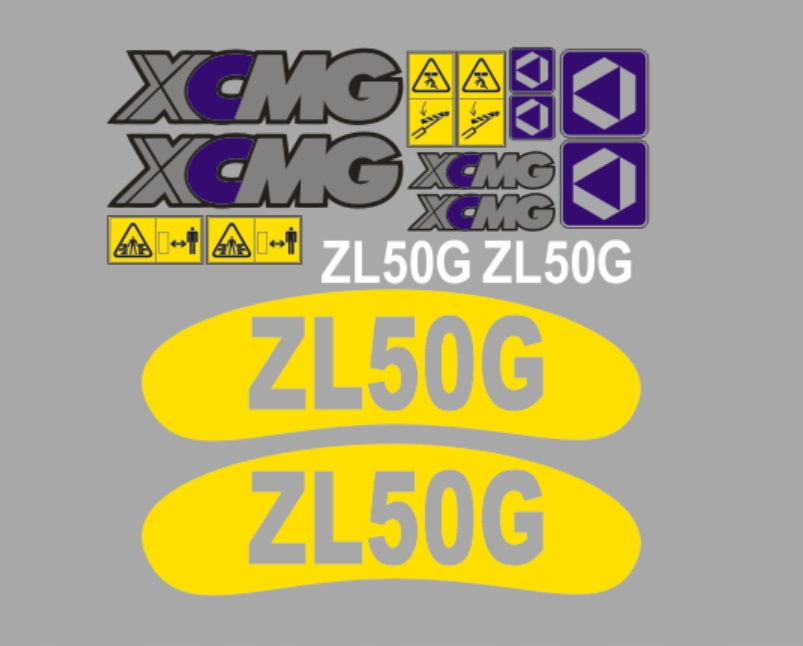 Samolepky s nálepkou Xcmg ZL50G