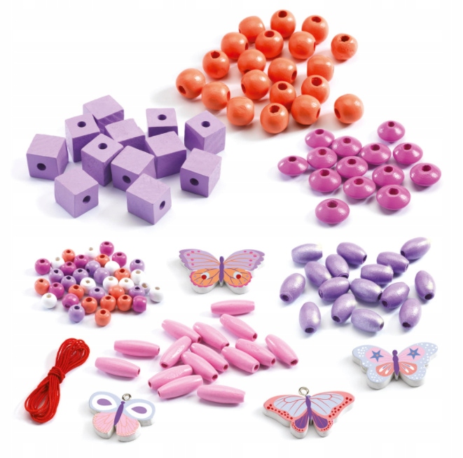 DJECO ZESTAW DO TWORZENIA BIŻUTERII 450 el MOTYLKI EAN (GTIN) 3070900098107