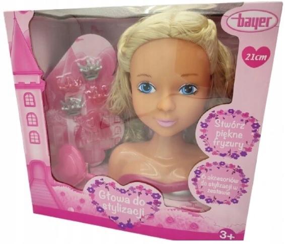 

Głowa do stylizacji Lalka Bayer