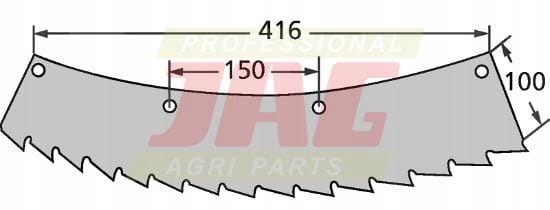 Nůž sekačky Kemper-levý Kemper Nůž 78235