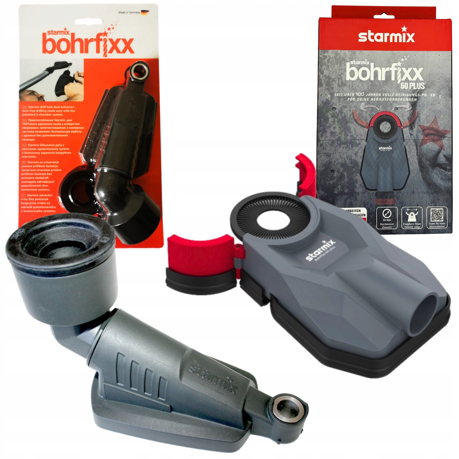 Przystawka STARMIX odsysacz pyłu BOHRFIXX przystawka wiercenia bezpyłowego