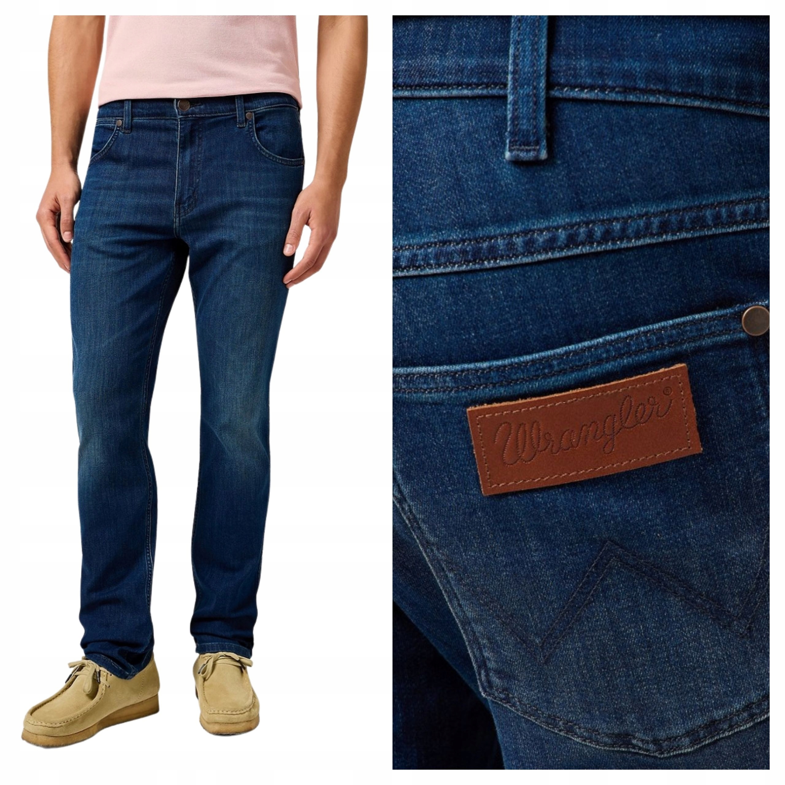 Pánské kalhoty Wrangler Greensboro Džínové Retro Modré W30 L34