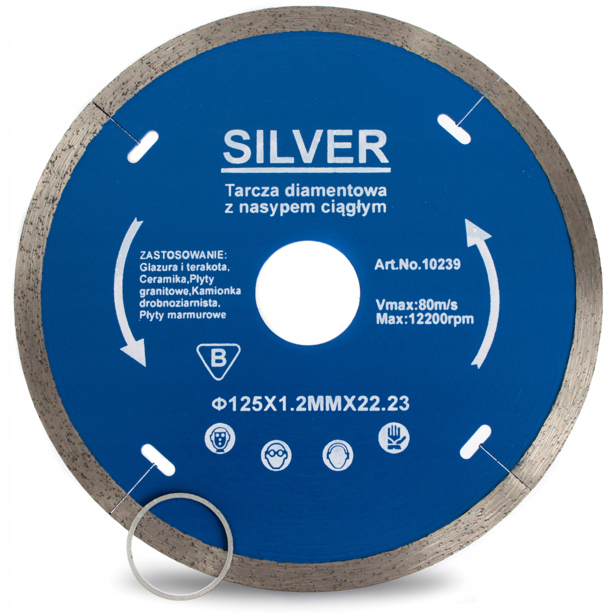 

Tarcza Diamentowa 125x22,2/20 mm do Glazury Silver