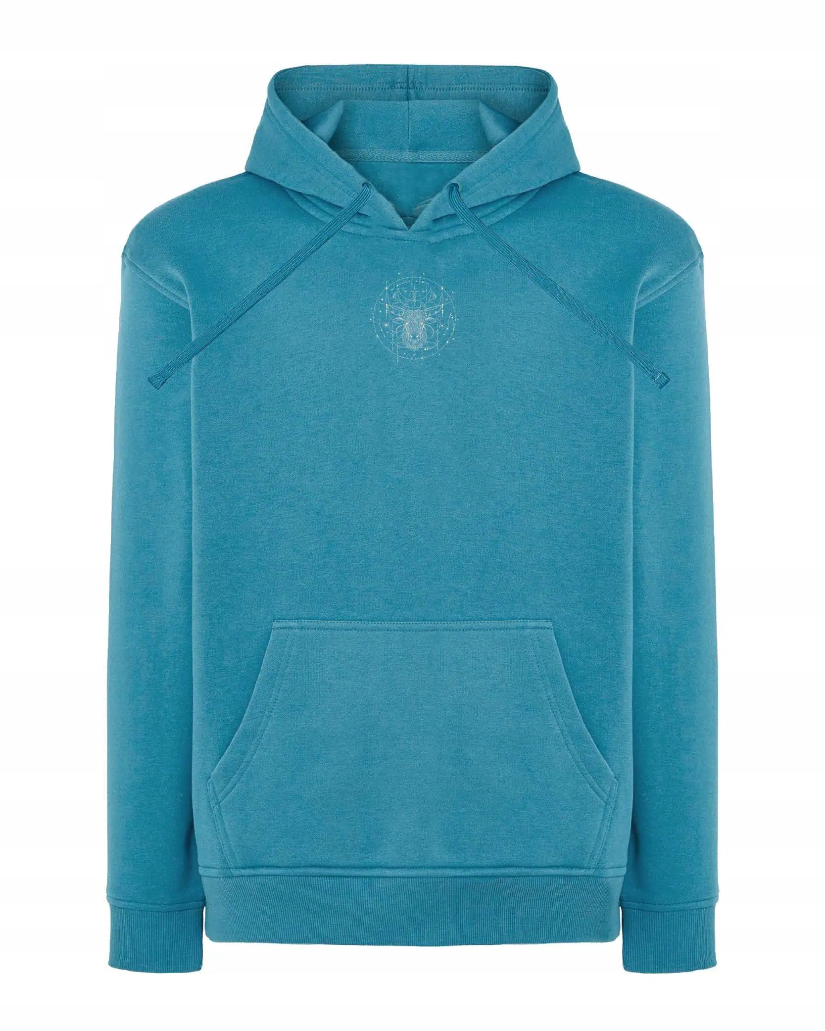 Mikina s kapucí Znamení zvěrokruhu Býk Minimalistický Styl Modrá XL