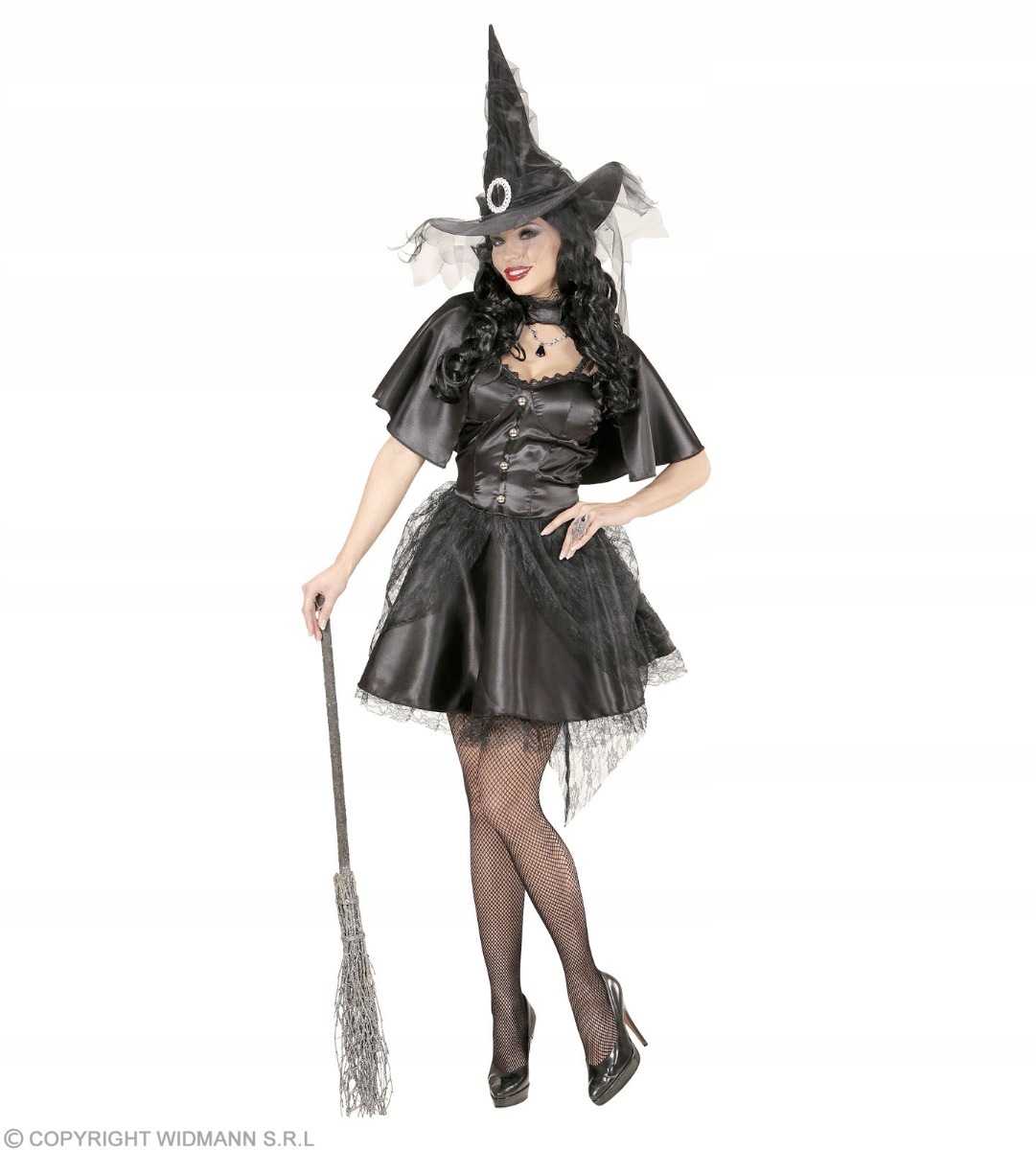 Kostým Čarodějnice Černá Kostým čarodějky Halloween M