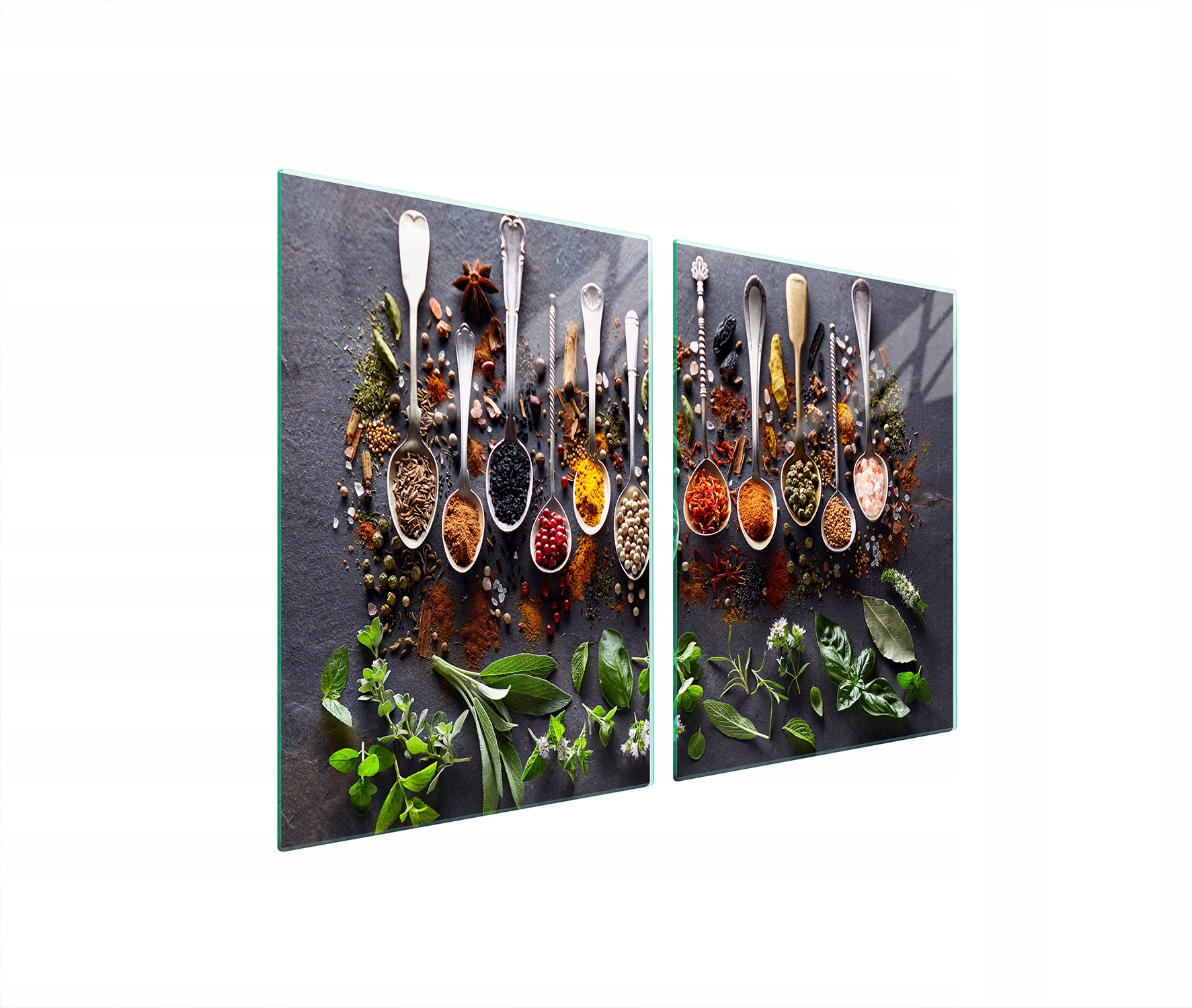 Skleněná Ochranná Deska Do Kuchyně 2x45x52 Koření Tvrzené Sklo