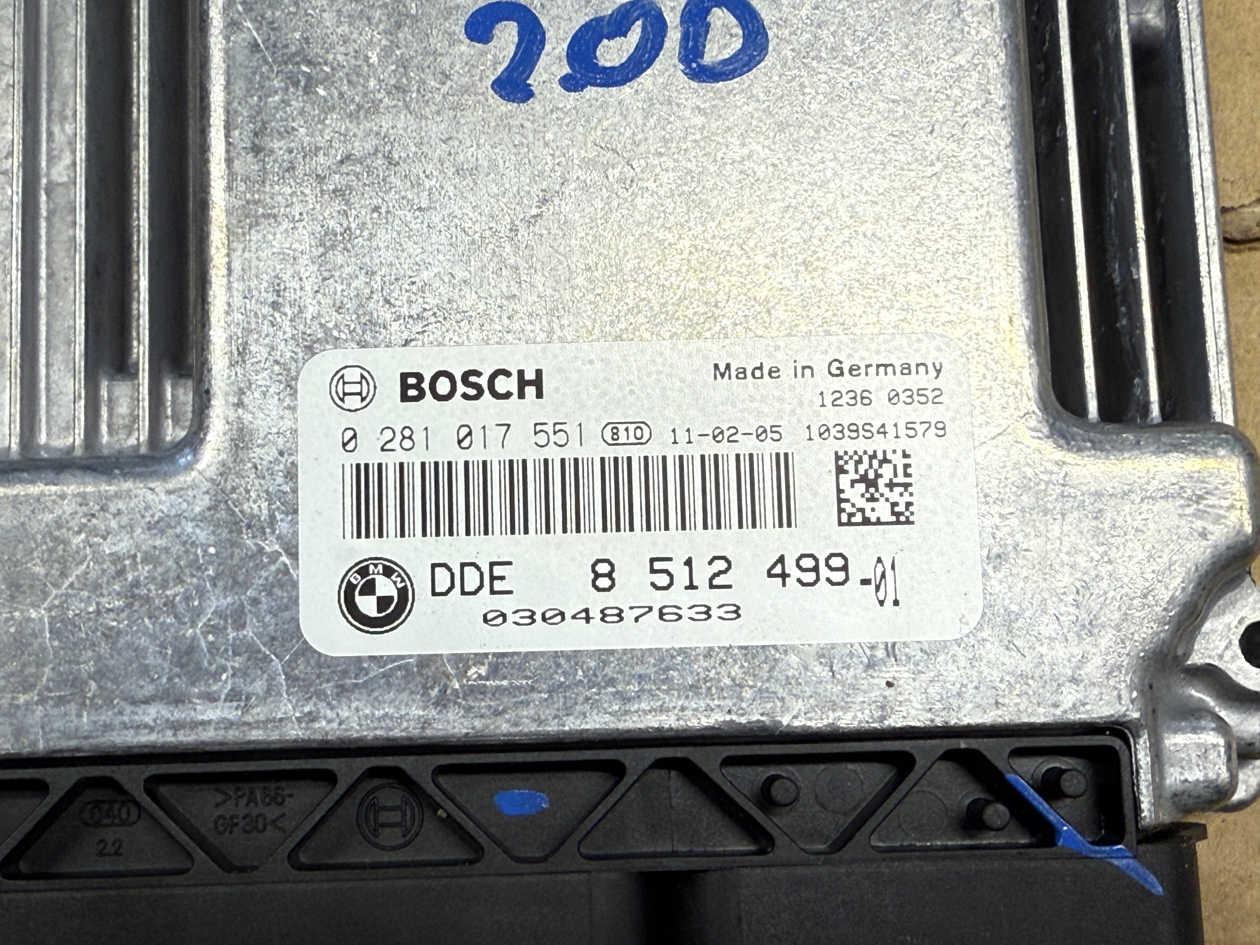 BMW E81 E87 E90 2.0D N47 computer Centralina Motore 8512499