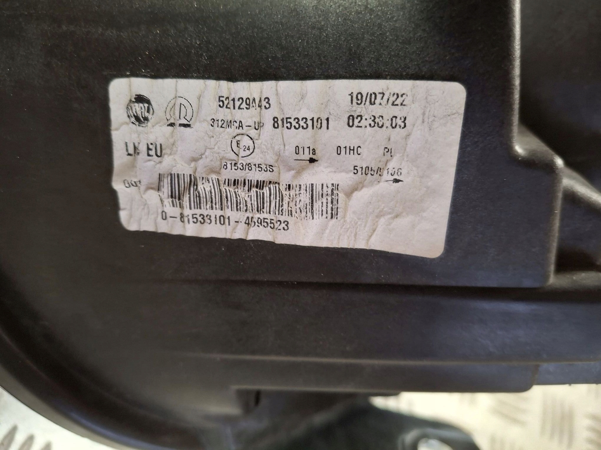 light left front FIAT 500 LIFT 2015R->